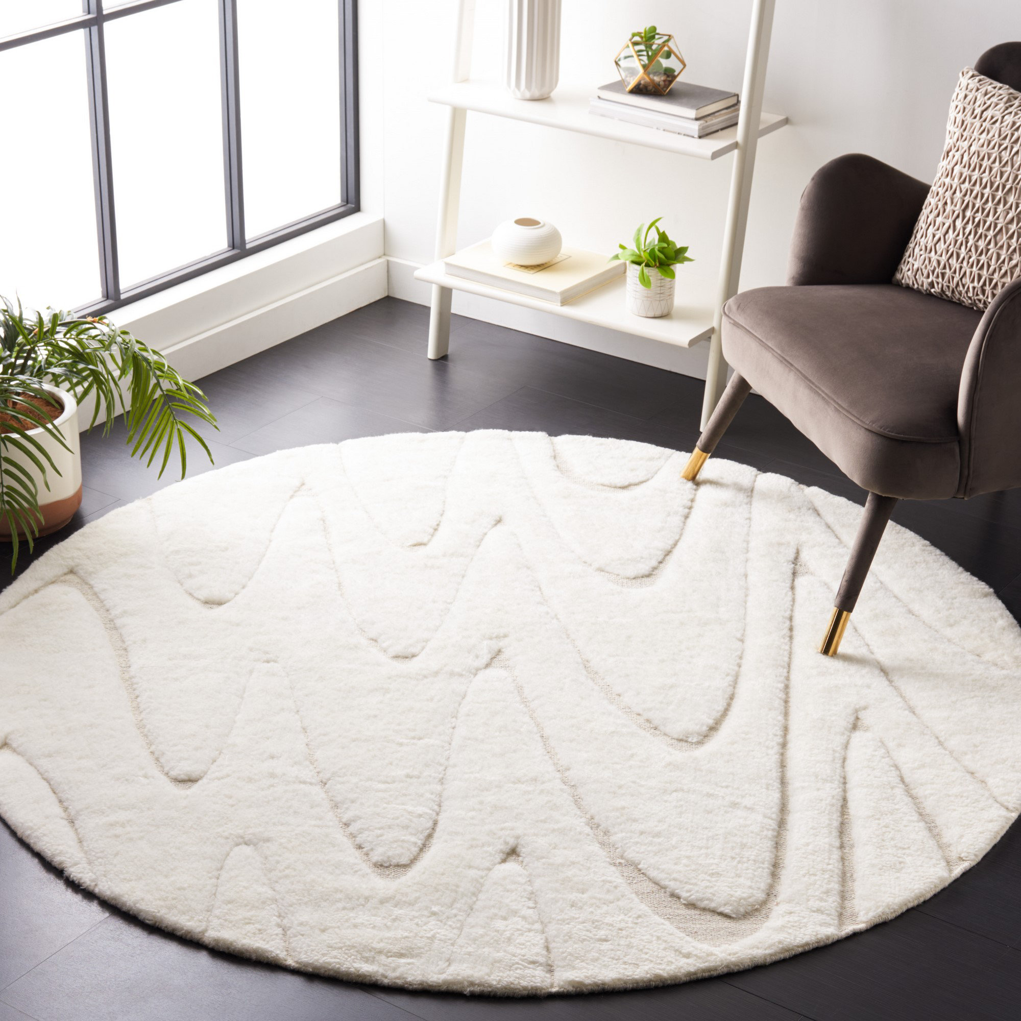 Martinique Handmade Rug, Round 6'