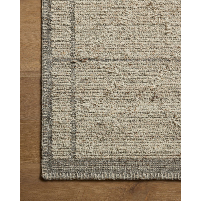 Tapis gris / gris Amber Lewis x Loloi Bowie, Carré 1 pi 6 po