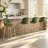 Upholstered Bar Stool Set of 4