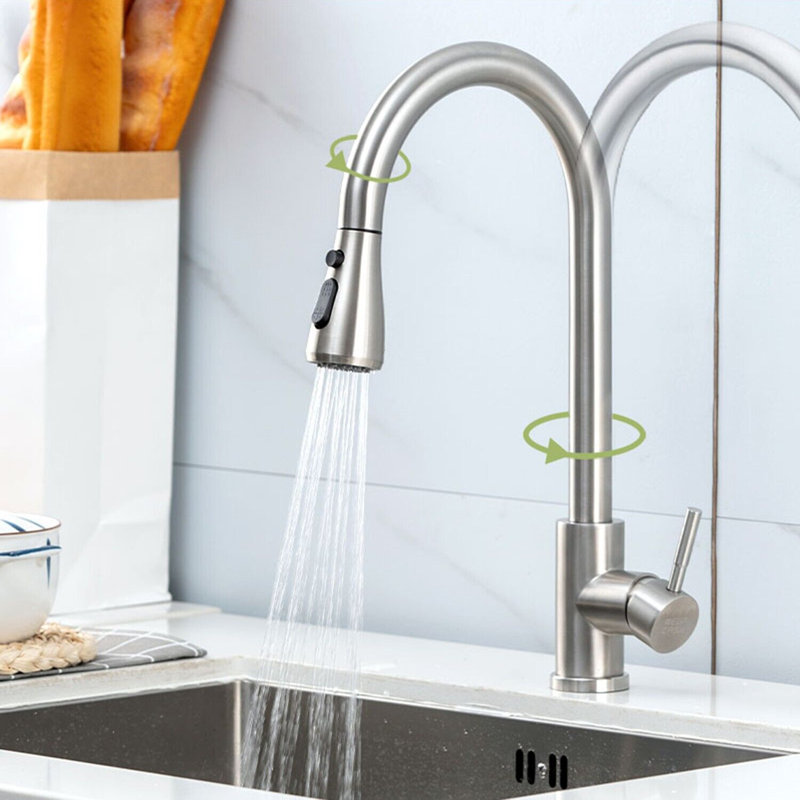 Belfry Kitchen Jonason Pull Out Kitchen Faucet