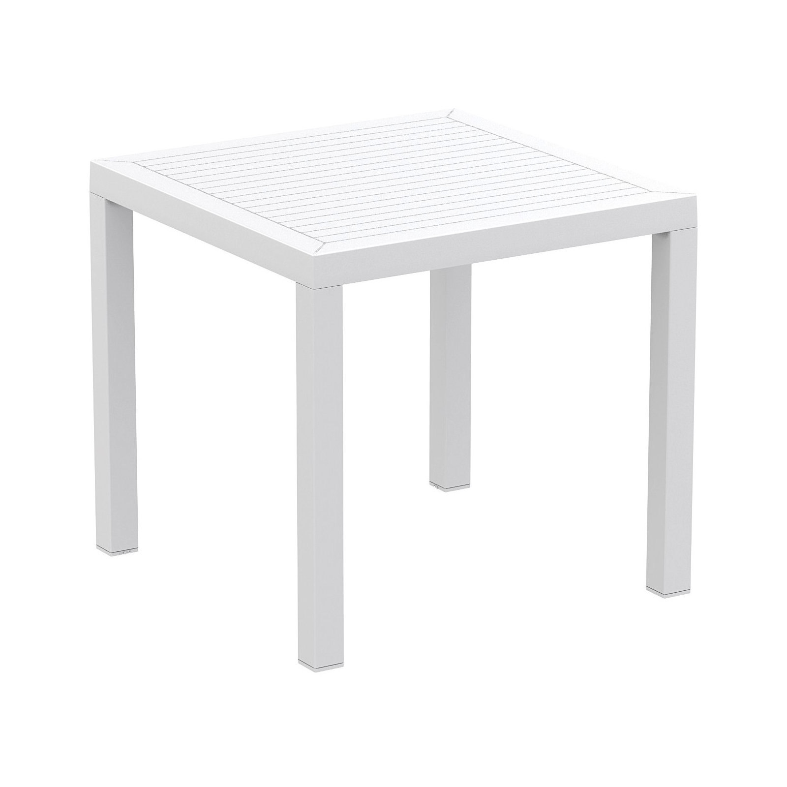 Asherton Square 4 - Person Dining Set, White/Yellow