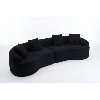 Curved Sofa For Apartment, Living Room