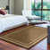 Non-Slip Bordered Area Rug For Living Room, Hallway, Entryway Rug