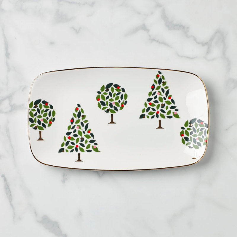 Plateau en porcelaine Kate Spade EVERGREEN New York