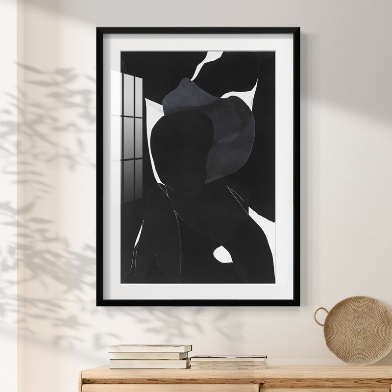 Night Bloom I - impression encadrée, Noir, H 28,5 po x l 20,5 po