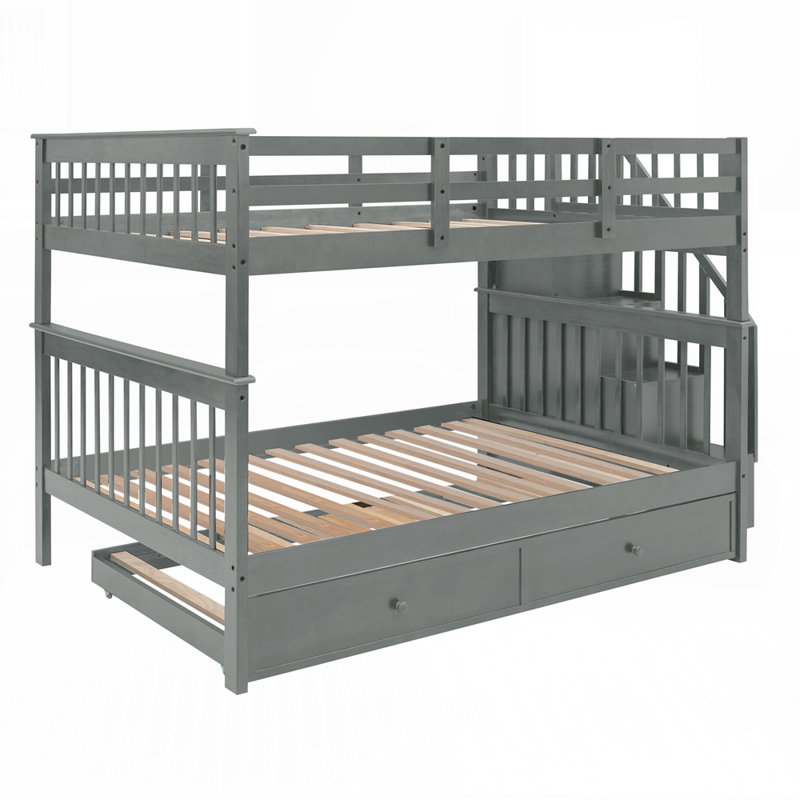Lit superposé peu encombrant avec compartiments de rangement et conception polyvalente parfaite pour les chambres à coucher organisées