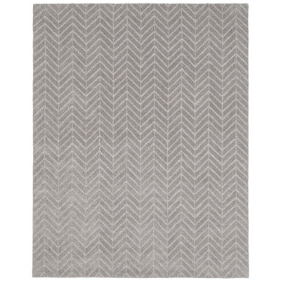 Tapis à chevrons touffeté à la main Aldin