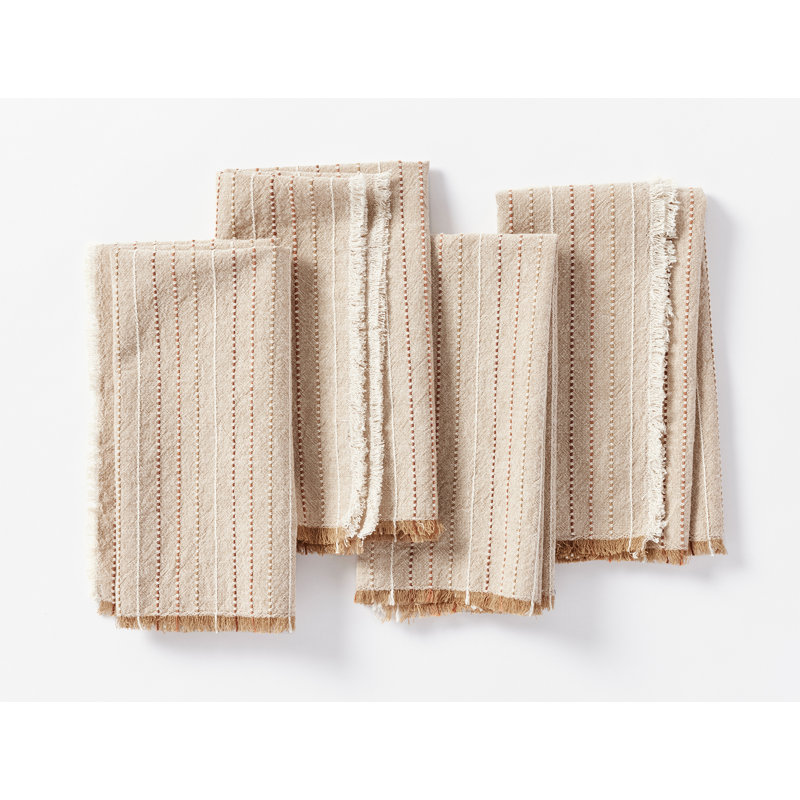 100% Organic Cotton Square Napkins, Hazel