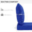 Coussin de chaise de patio et coussin de dossier, 4 bleu marine, zone de confort extérieur bleu, mobilier 4, assise confortable