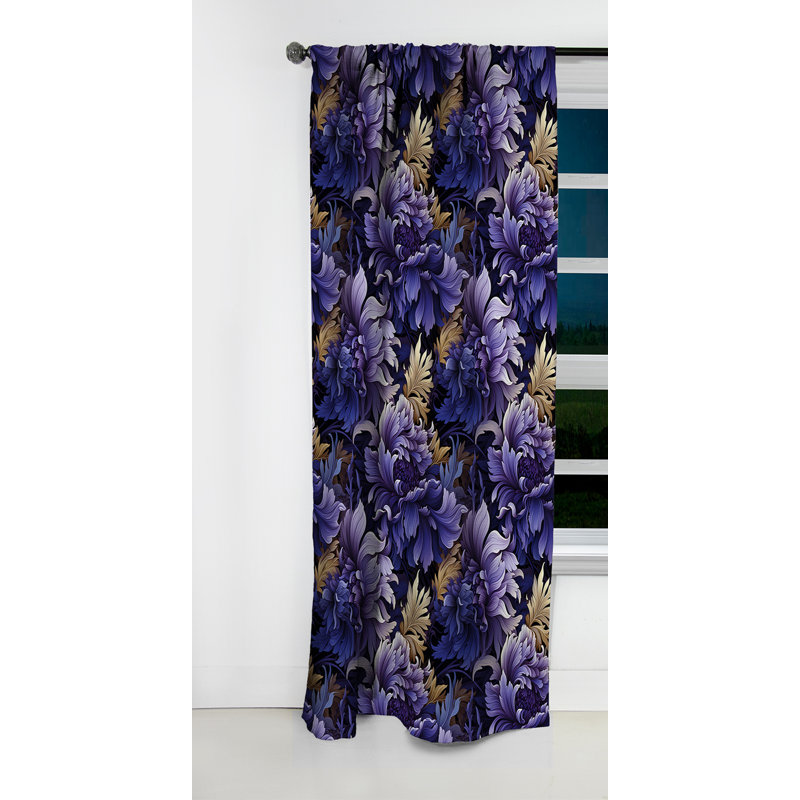 Mystic - Damask Whispers - Rideau damassé - Rideau occultant - 1 panneaux, L 52 po x L 108 po