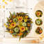 Couronne de porte de tournesol 17,7 po