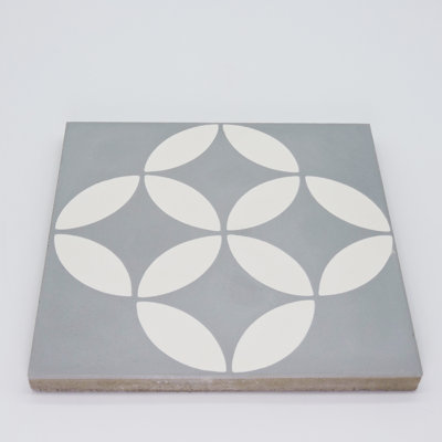 Amlo 8" x 8" Cement Patterned Wall & Floor Tile