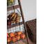 Étagère de rangement à 4 niveaux en bois rustique Farmhouse