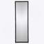 Miroir pleine longueur 23 po x 72 po avec cadre perlé en métal, miroir rectangulaire surdimensionné pour le salon, noir