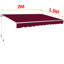 Dakota Fields Fabric Cover Retractable Patio Awning-132799853-20748280