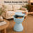 Durant Modern Hourglass Drum End Table with Removable Storage Lid, Indoor Outdoor Side Table & Small Patio Stool, No Assembly Lightweight Accent Table-693795885