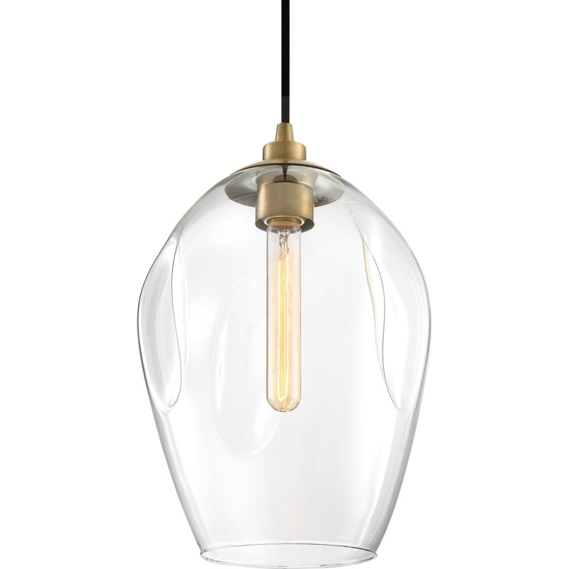 Alala 1 - Light Single Pendant, Weathered Brass