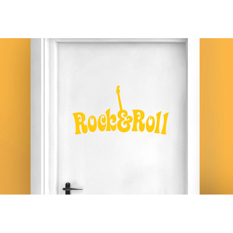 Entertainment Wall Decal, Dark Yellow