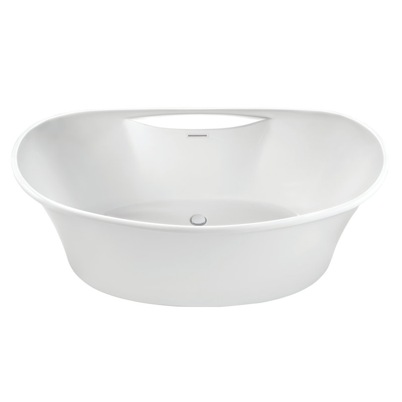 66.5'' x 36'' Freestanding Soaking Acrylic Bathtub