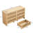 Arc Shaped Corner Cabinet - 6 Drawers, Practical Natural Finish For Any Room-1667524062