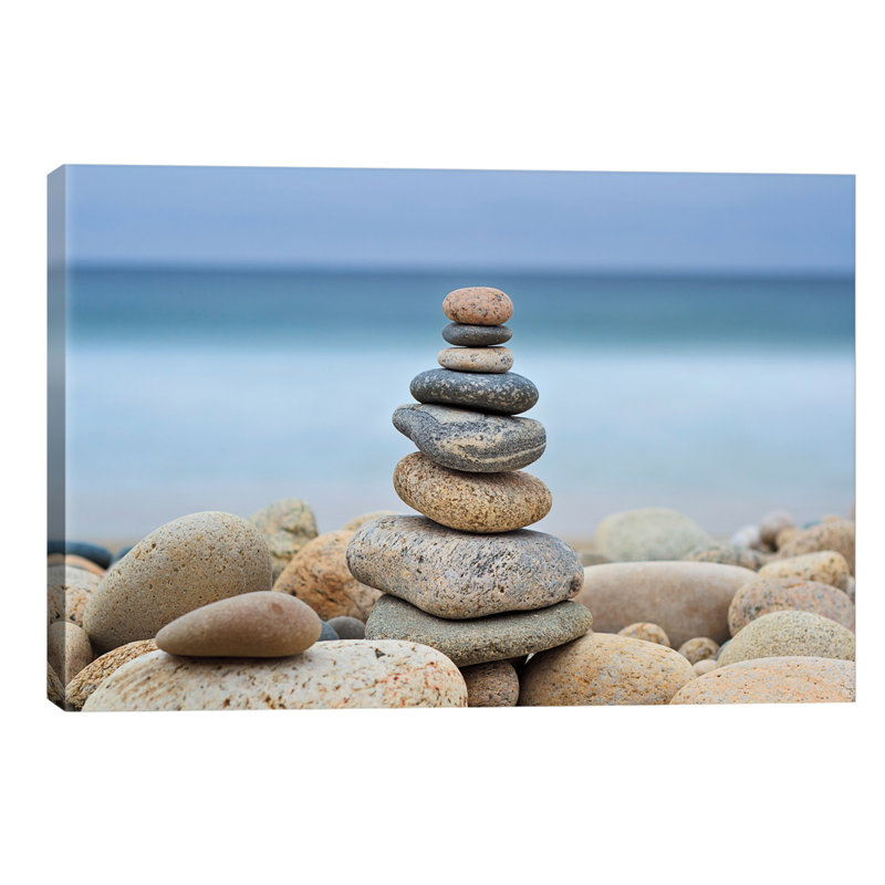 Stonewall Beach Cairn by Katherine Gendreau - Wrapped Canvas Print, 152.5 cm H x 101.5 cm W