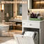 White Mdf Tilt-out Laundry Hamper Cabinet