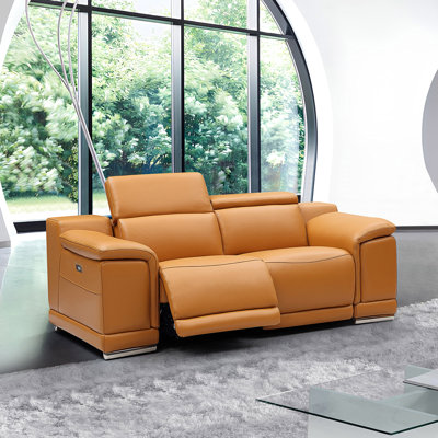 Canapé inclinable en cuir