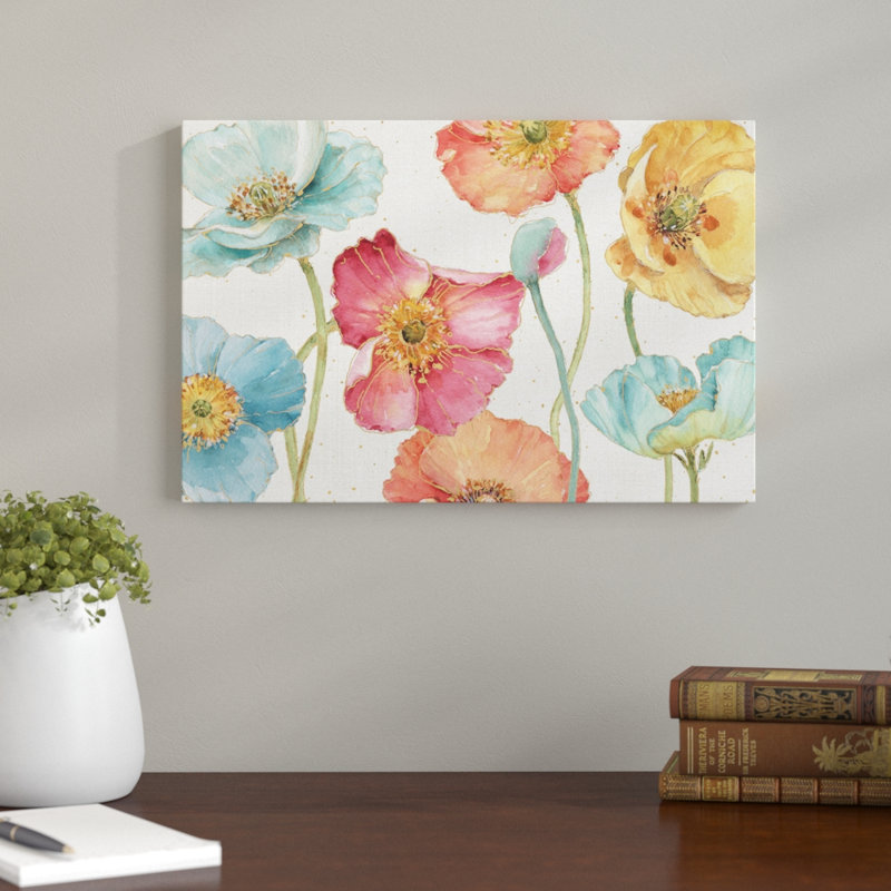 « spring molles i »-impression sur toile tendue, H 12 po x l 18 po x P 1,5 po