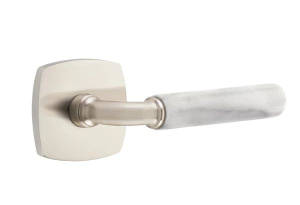 Levier de porte de passage, Oui, Nickel satiné