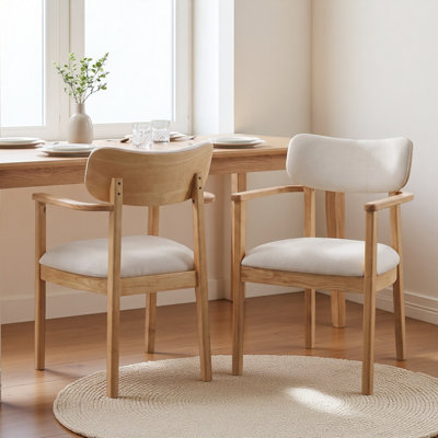 Indoor Upholstered Dining Chairs (Set of 2)