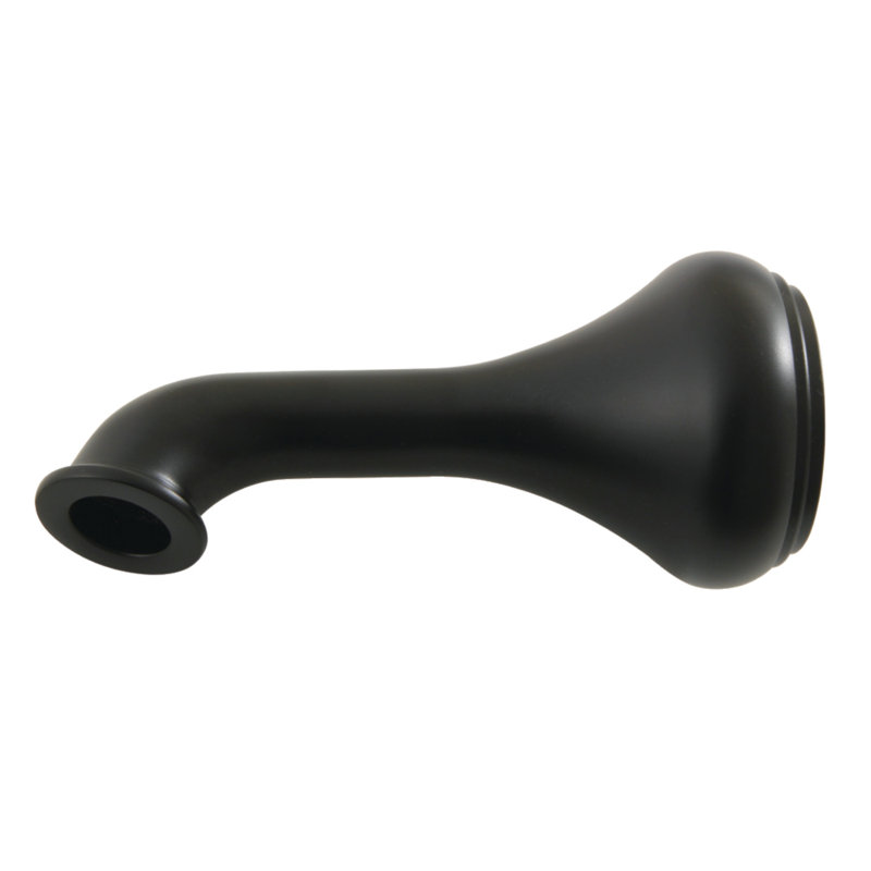 Kingston Brass Shower Scape 5-Inch Non-Diverter Tub Spout, Matte Black