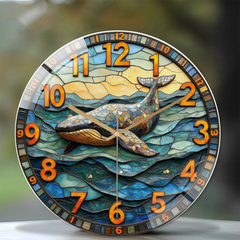 Horloge murale Whale