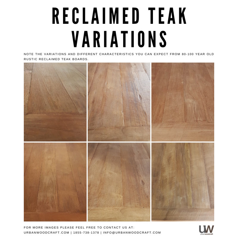 Vernet Teak Solid Wood Dining Table