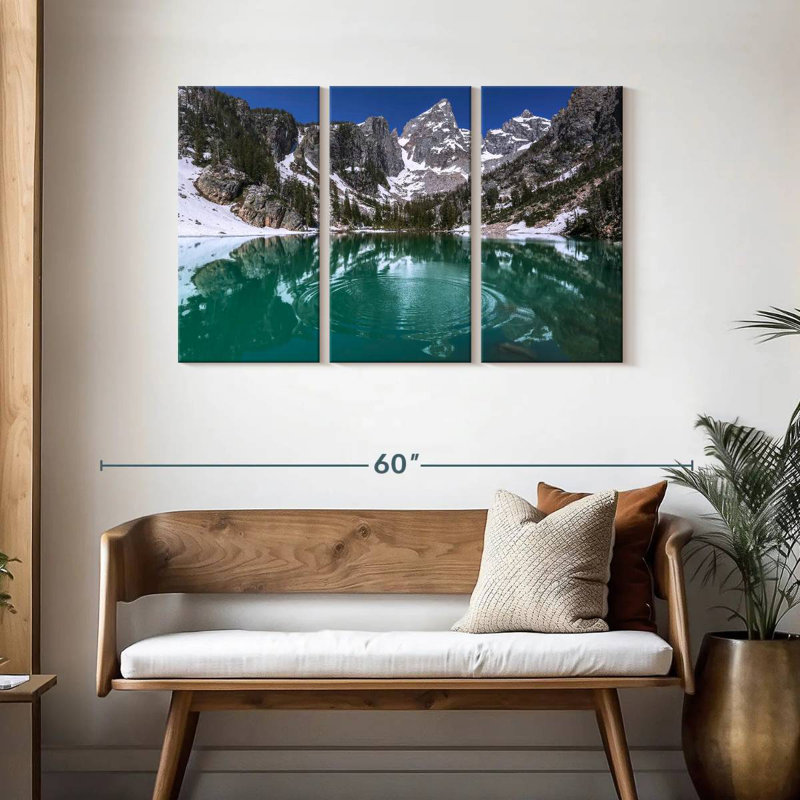 Alvord Delta Lake Grand Teton, H 28 po x l 45 po