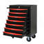 Coffre à outils roulant en métal avec 7 tiroirs, armoire à outils à 7 tiroirs, armoire d'appoint
