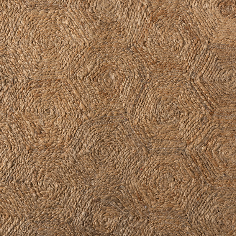 Tapis brun clair tissé à plat à la main Daiji