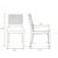Chaise rembourrée de style Mid-Century, chaise d'appoint avec cadre en bois massif-129435764