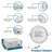 4'' Selectable Color Temperature Dimmable Air-Tight IC Rated LED Canless Recessed Lighting Kit