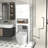 Over The Toilet Bathroom Storage Cabinet With 2 Doors & Open Shelf