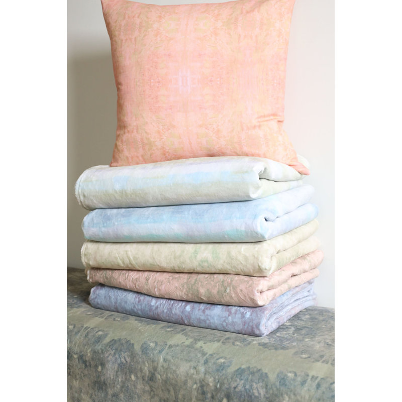 The Gardens Pillow Cover & Insert, 22"H x 22"W, Zinnia Abstract, Square