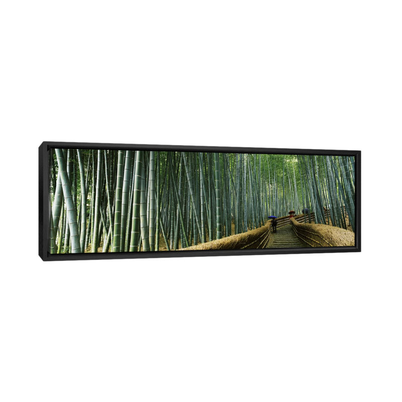 «Bamboo Forest», reproduction de photo sur toile en vert, H 20 po x l 60 po x P 1,5 po