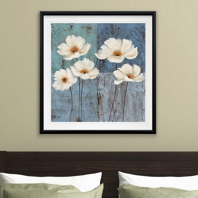 « fleur fields i », impression encadrée, H 17,5 po x l 17,5 po x P 1,5 po