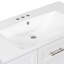 Armoire de meuble-lavabo sur pied 36 po avec lavabo intégré en résine Sieto