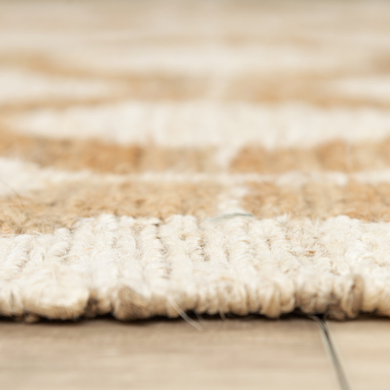 Tapis 100% jute tissé à plat, Rectangle 5 pi x 7 pi 6 po