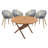 Como Octagonal 4 - Person 35" Long Dining Set