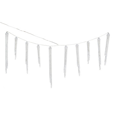 Crystal Icicles with LED Lights