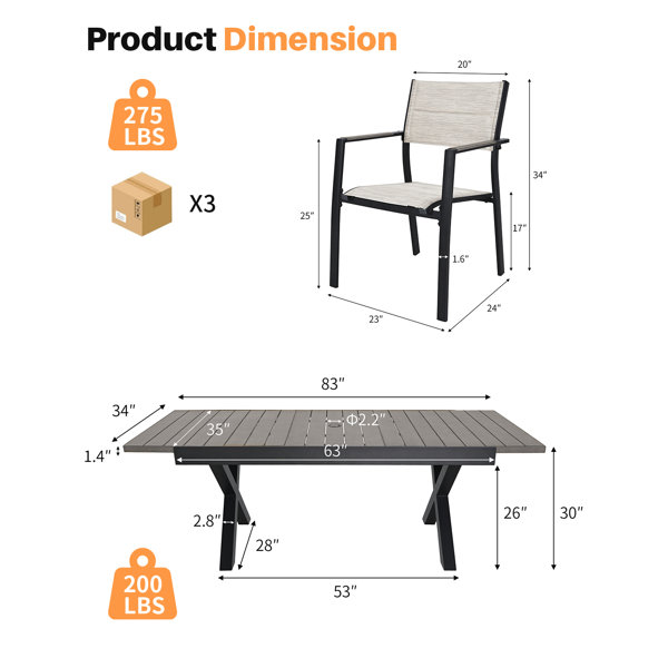 Dimensions du produit