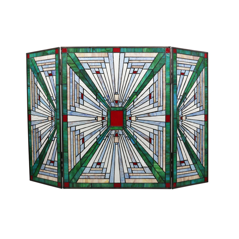 Pare-étincelles 3 pièces CHLOE Lighting INNES Tiffany