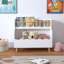 Bookcaes, Organisateur de livres, Organisateur de rangement pour jouets, Blanc