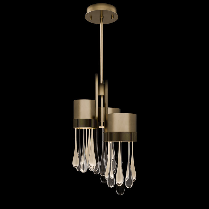 Rain LED Pendant, Ombre Bronze